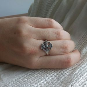 2/$20! Sterling Silver Celtic Cross Ring Stamped
